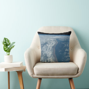 The Indian Ocean Coastline Of Kenya And Somalia. Throw Pillow