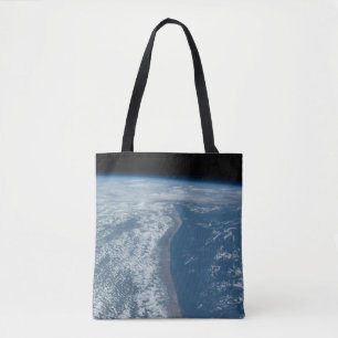 The Indian Ocean Coastline Of Kenya And Somalia. Tote Bag