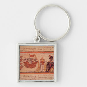 The Indian princess Malinche or Dona Marina Keychain