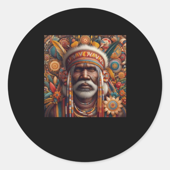 The Indigenous Australian Aboriginal Sticker  (Front)