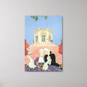 The Indolents,  illustration for 'Fetes Galantes' Canvas Print