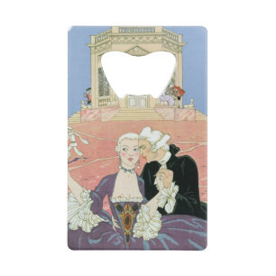 The Indolents, illustration for 'Fetes Galantes' Credit Card Bottle Opener