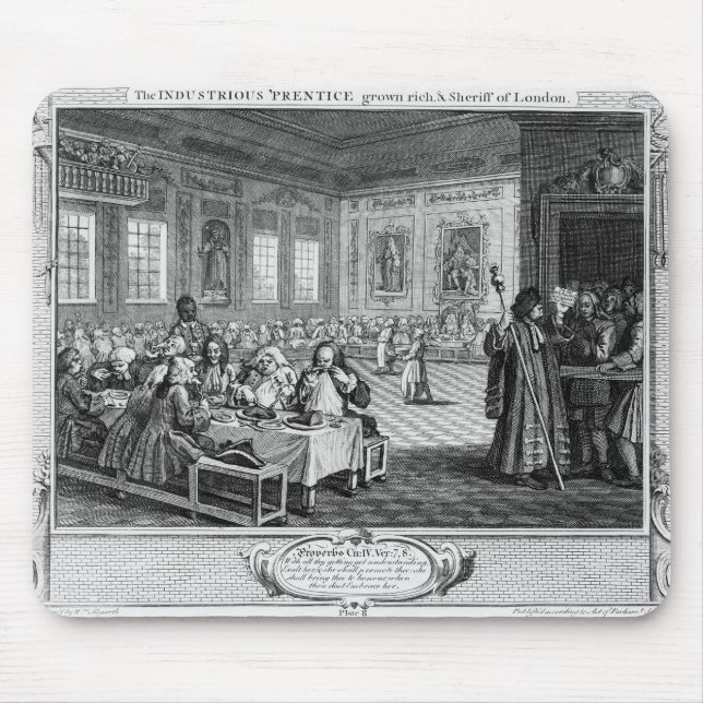 The Industrious 'Prentice Grown Rich Mouse Pad (Front)