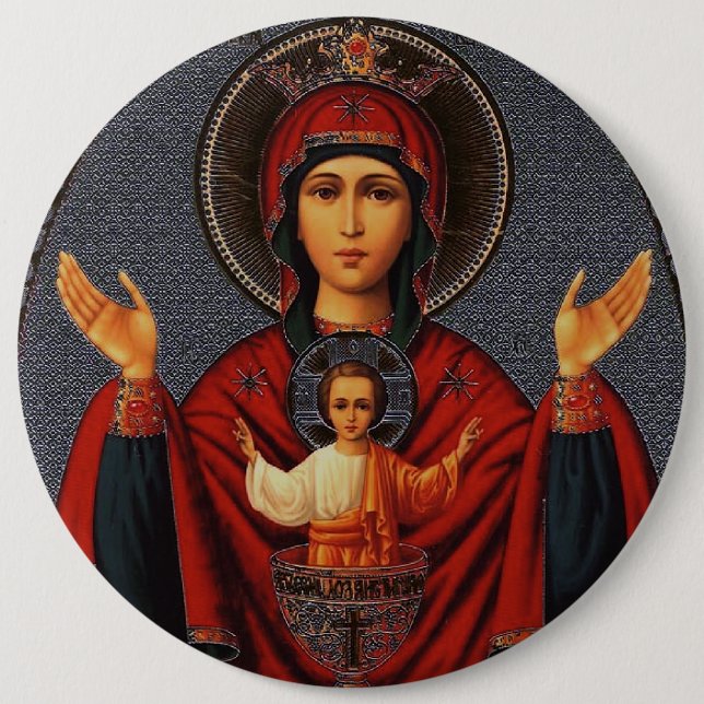 The Inexhaustible Cup 6 Inch Round Button (Front)