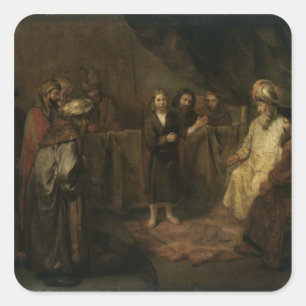 The Infant Christ in the Temple Square Sticker