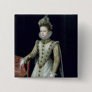 The Infanta Isabel Clara Eugenie 1579 2 Inch Square Button