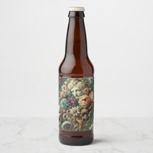 The Infernal Motorcade – Gothic Floral Design Beer Bottle Label