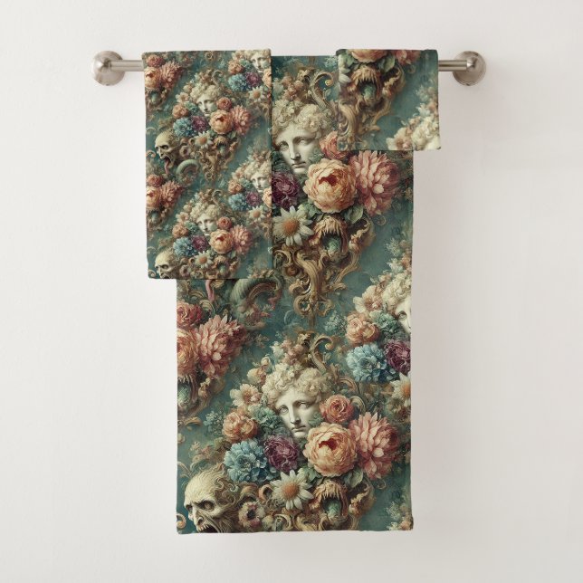 The Infernal Motorcade – Gothic Victorian Bath Towel Set (Insitu)