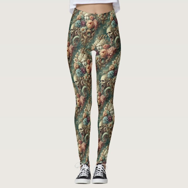 The Infernal Motorcade – Gothic Victorian  Leggings (Front)