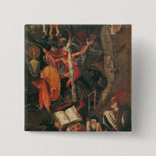 The Inferno 2 Inch Square Button