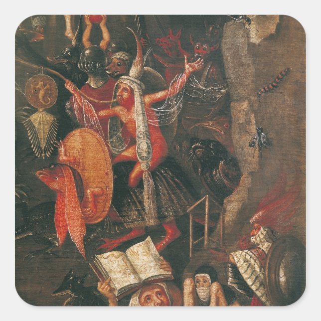 The Inferno Square Sticker (Front)