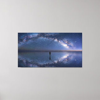 the Infinite Mirror - Salar de Uyuni Milky Way Canvas Print
