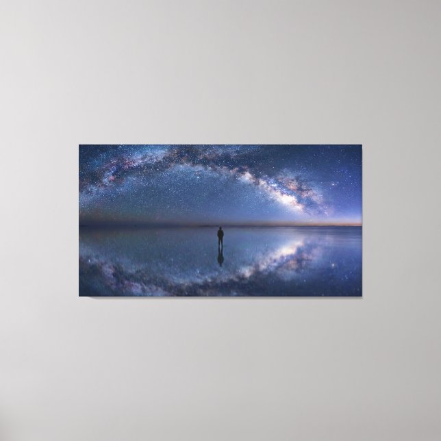 the Infinite Mirror - Salar de Uyuni Milky Way  Canvas Print (Front)