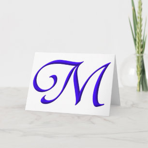 The Initial M Note Card