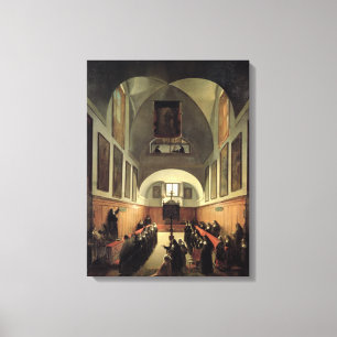 The initiation of a young novice from Albano in th Canvas Print