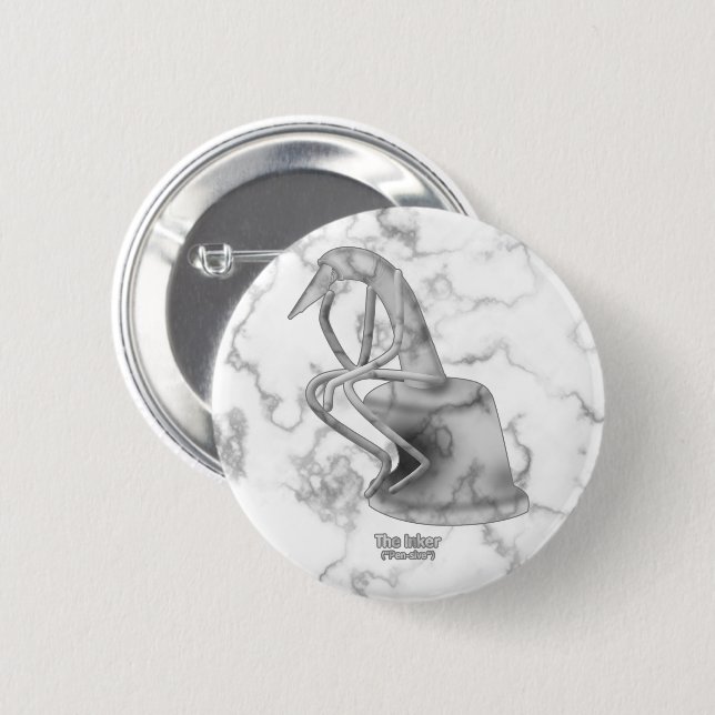 The Inker ("Pen-sive") -  2 Inch Round Button (Front & Back)