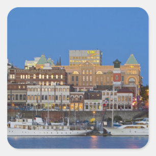 The inner harbour at Victoria British Columbia Square Sticker