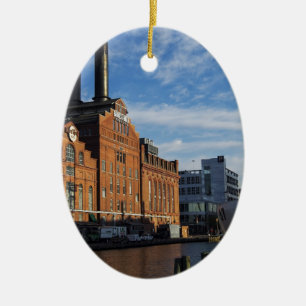 The Inner Harbour fo Baltimore Ceramic Ornament