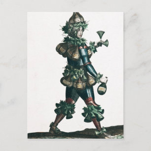 The Innkeeper, allegorical costume design Postcard