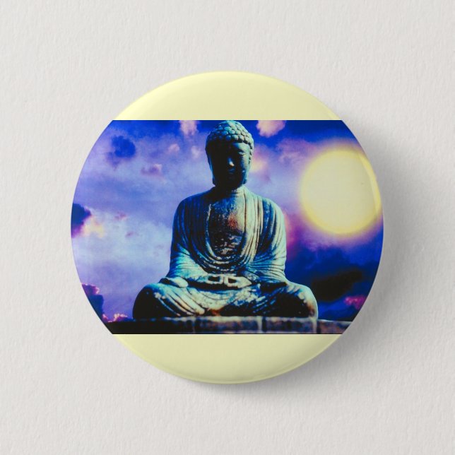 The Inspiring Buddha 2 Inch Round Button (Front)