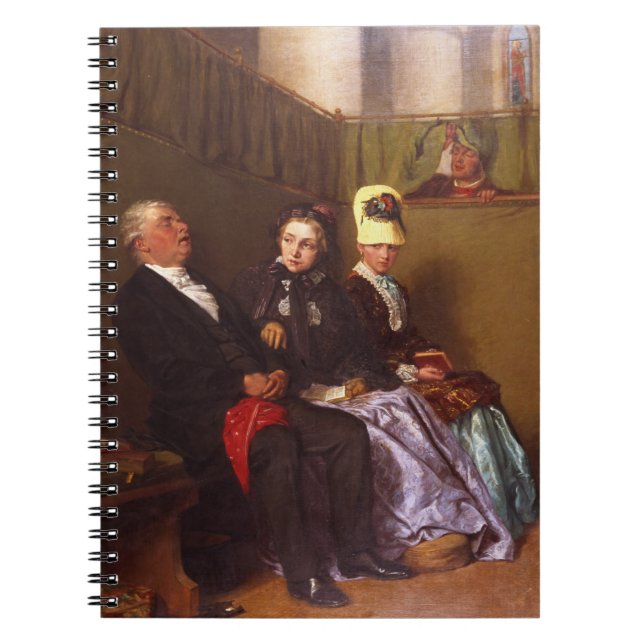 The Inspiring Sermon (oil on canvas) Notebook (Front)