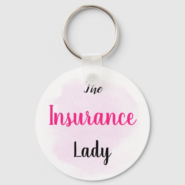 The Insurance Lady - Insurance Marketing Gift Keychain (Front)