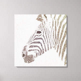 The Intellectual Zebra Canvas Print