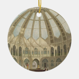 The Interior of the Stables, from 'Views of The Ro Ceramic Ornament