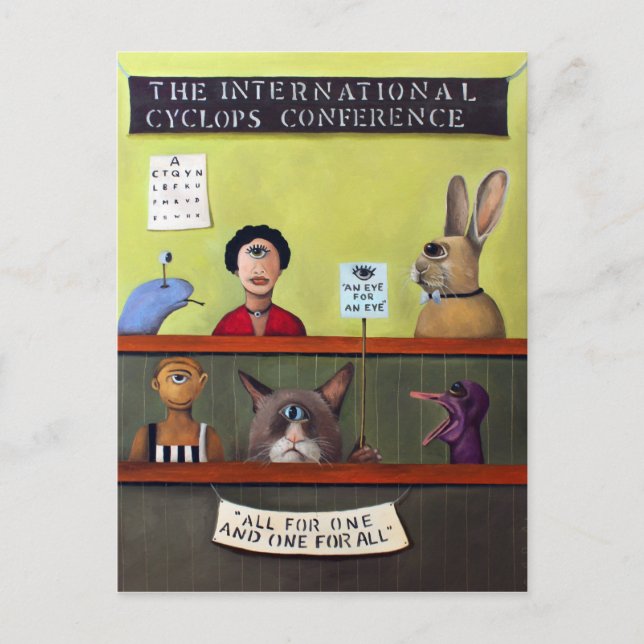 The International Cyclops Conference Postcard (Front)