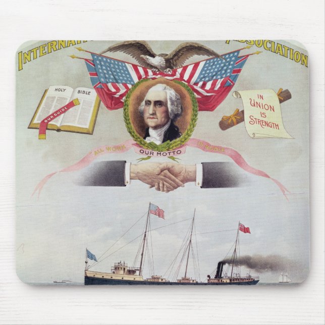 The International Longshoremen's Association Mouse Pad (Front)