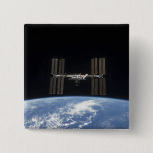 The International Space Station 10 2 Inch Square Button