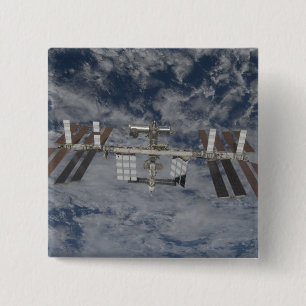 The International Space Station 12 2 Inch Square Button