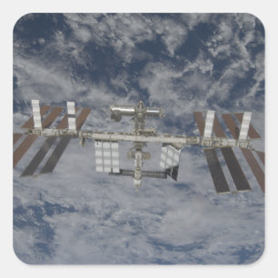 The International Space Station 12 Square Sticker