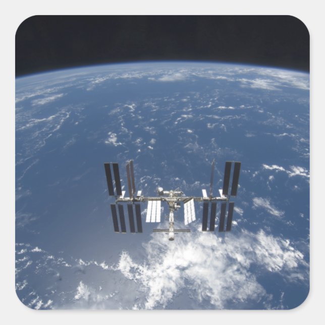 The International Space Station 14 Square Sticker (Front)