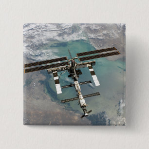 The International Space Station 2 Inch Square Button