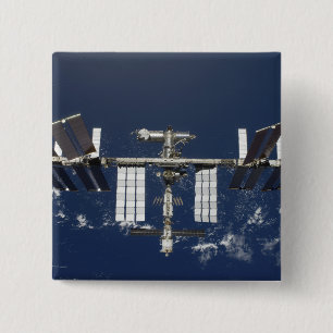 The International Space Station 4 2 Inch Square Button