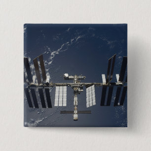 The International Space Station 5 2 Inch Square Button