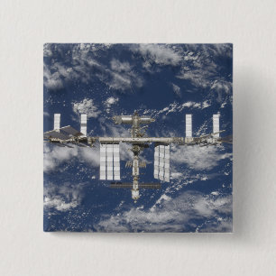 The International Space Station 6 2 Inch Square Button