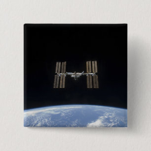 The International Space Station 7 2 Inch Square Button