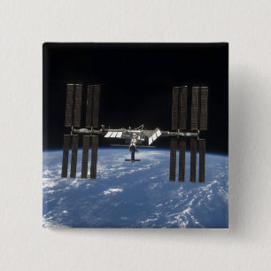 The International Space Station 9 2 Inch Square Button
