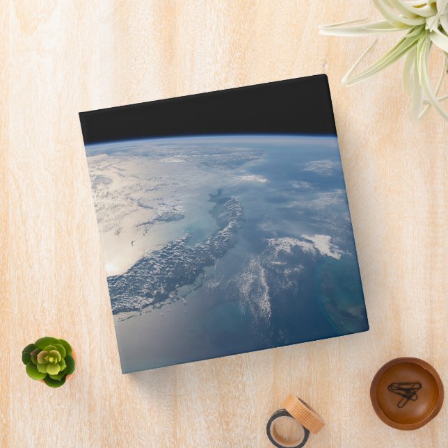 The International Spce Station Above The Atlantic Binder (In Situ)