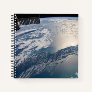 The International Spce Station Above The Atlantic Notebook