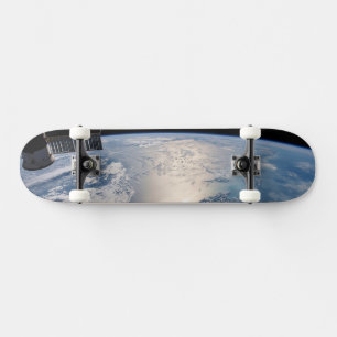 The International Spce Station Above The Atlantic Skateboard
