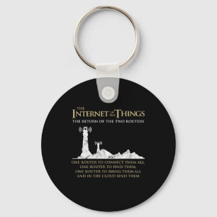 The Internet Of Things Two Routers Data Smart Gift Keychain