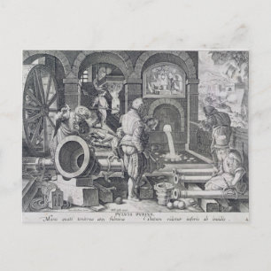 The Invention of Gunpowder Postcard