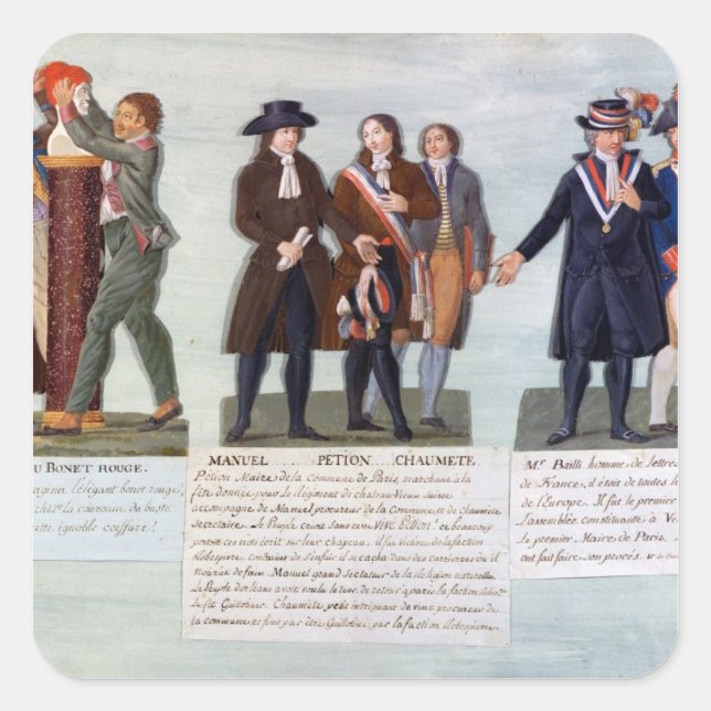 The Invention of the Red Hat,Manuel, Petion Square Sticker (Front)