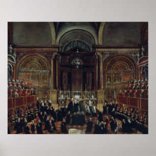 The Investiture of a Monarch in San Lorenzo (oil o Poster