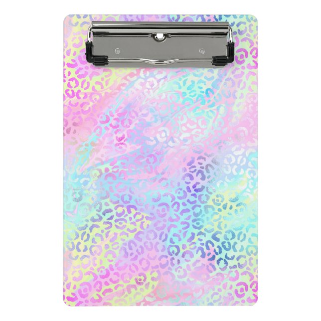 The Iridescent Leopard Series Design 10 Mini Clipboard (Front)