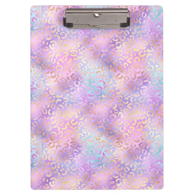 The Iridescent Leopard Series Design 11 Clipboard (Front)