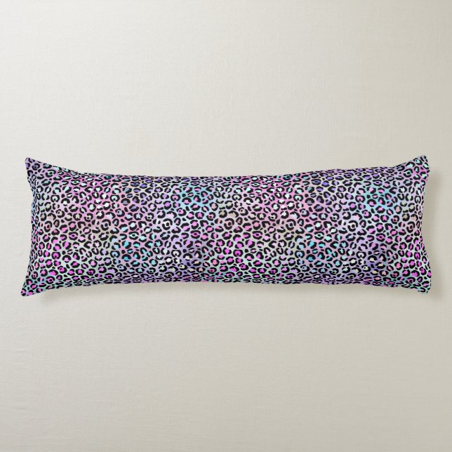 The Iridescent Leopard Series Design 12 Body Pillow (Front)